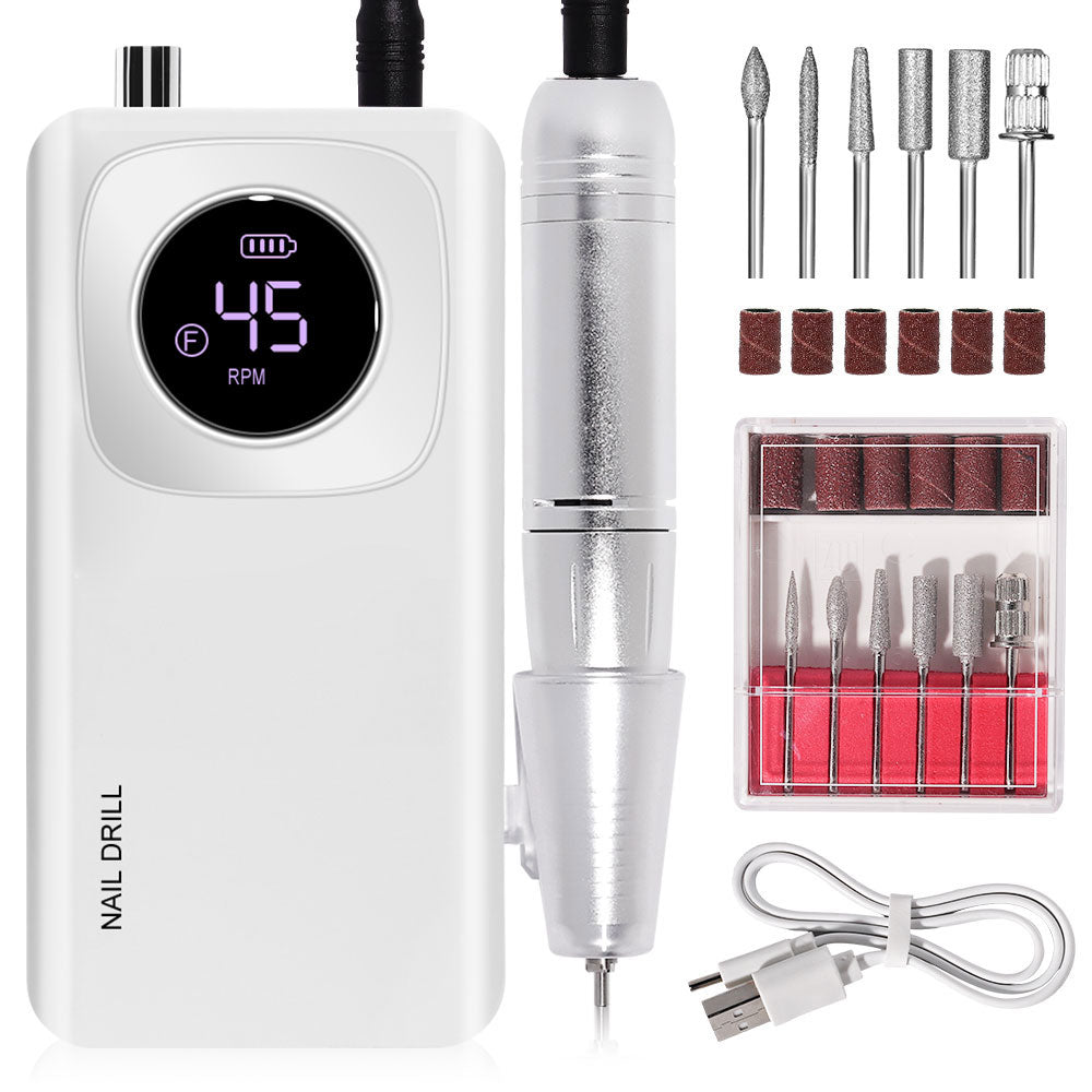 Aura Pro Nail Drill Kit – 45K RPM Electric Nail File for Acrylic & Gel Nails (Salon Quality at Home)