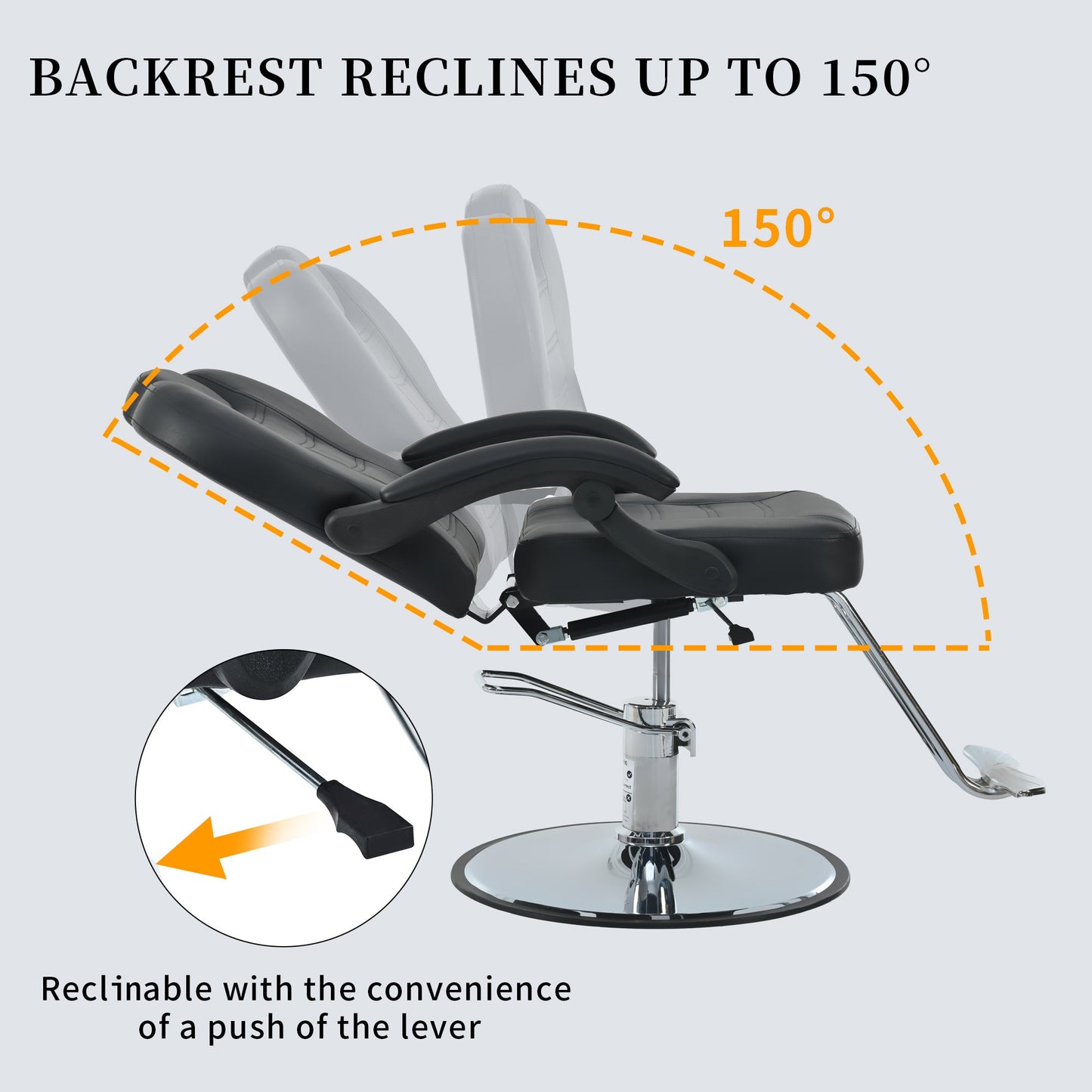Hydraulic Reclining Barber Chair