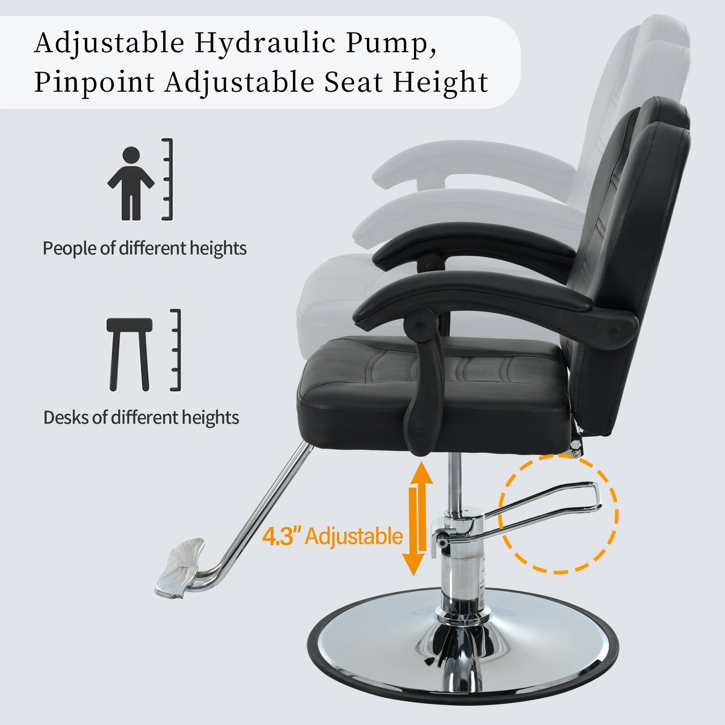 Hydraulic Reclining Barber Chair