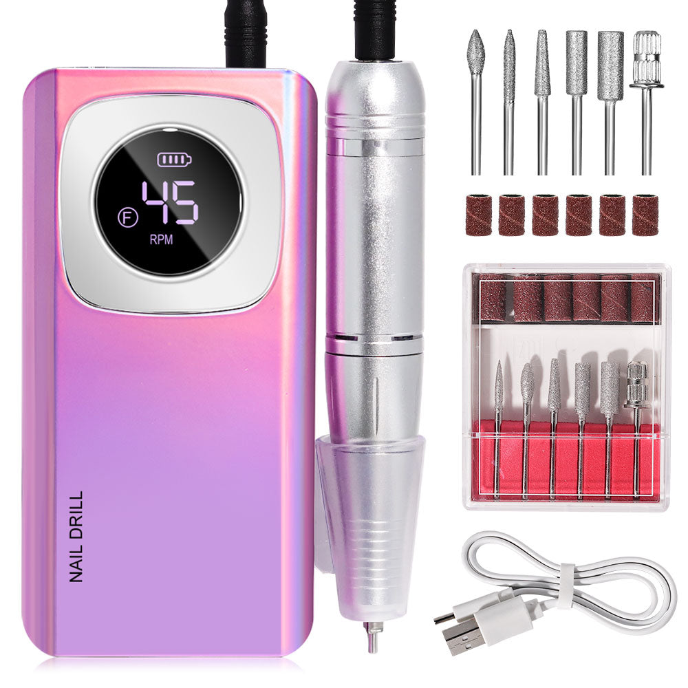 Aura Pro Nail Drill Kit – 45K RPM Electric Nail File for Acrylic & Gel Nails (Salon Quality at Home)