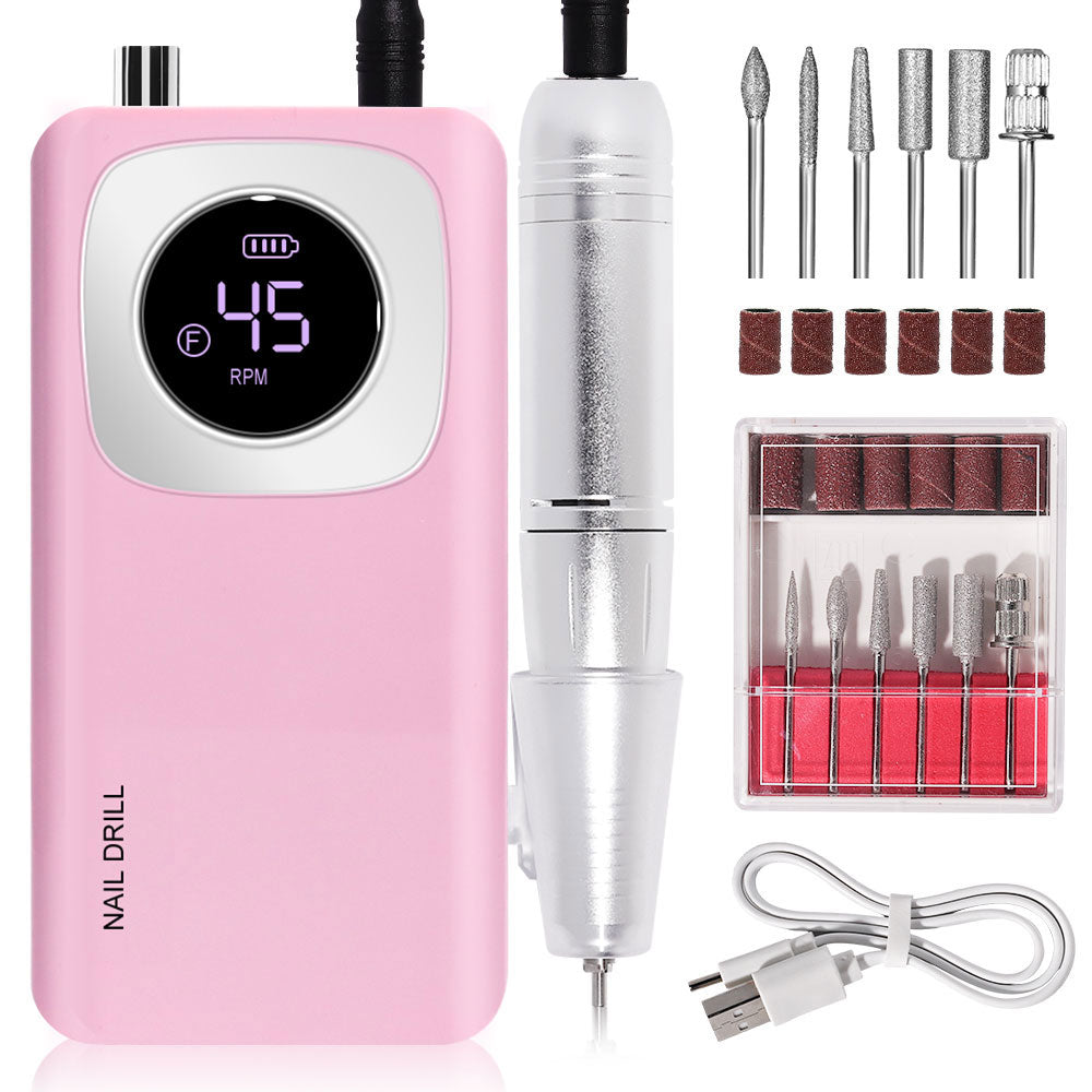 Aura Pro Nail Drill Kit – 45K RPM Electric Nail File for Acrylic & Gel Nails (Salon Quality at Home)