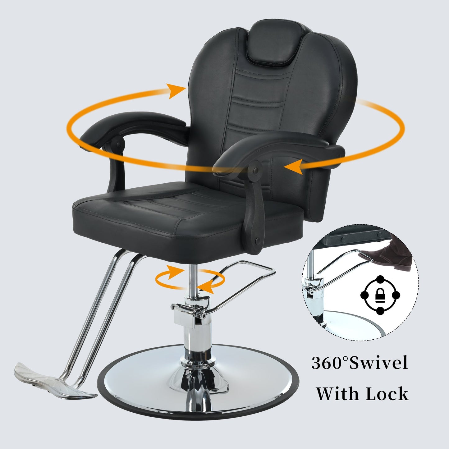 Hydraulic Reclining Barber Chair