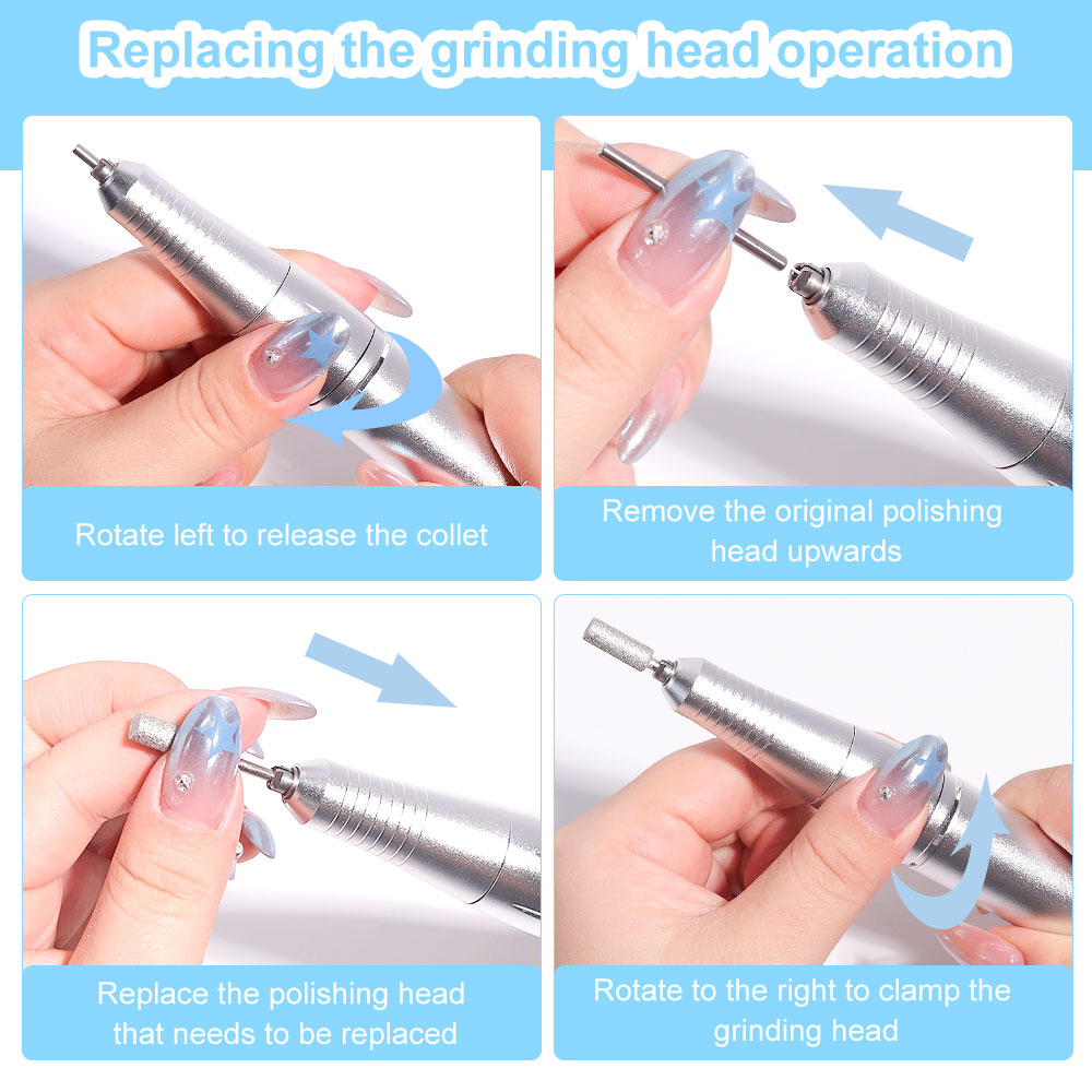 Aura Pro Nail Drill Kit – 45K RPM Electric Nail File for Acrylic & Gel Nails (Salon Quality at Home)