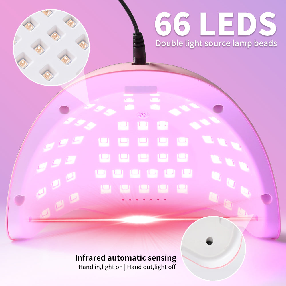 Aura Glow Pro X15 – UV/LED Nail Lamp (66 LED Power)